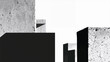 © Mahadi - Abstract Architectural Vector with Brutalist Geometry and Concrete Surface Detail.