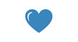 © Susi - Simple Blue Heart Illustration for Affection, Health and Kindness Concepts