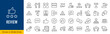 © iiierlok_xolms - Review web icons in line style. Feedback, user, testimonials, comment, like, survey, rating. Editable stroke. Vector illustration.