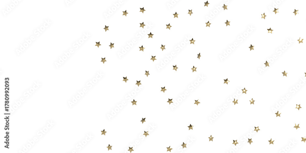 Golden star confetti on a white background, perfect for creating joyful ...