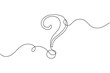 © Most - Continuous single line drawing of a question mark design