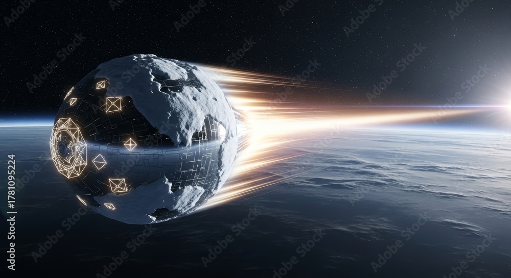 The interstellar object 3I/ATLAS, disguised as a rugged asteroid with ...