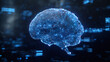 © Dirk - Futuristic digital brain made of glowing circuits and holographic data, representing artificial intelligence and innovation. AI science and innovation in present en future. Technological development.