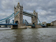© Gian - Stunning aerial view of Tower Bridge in London, spanning the River Thames with the city skyline in the background — blending historic architecture and modern urban beauty. London Bridge