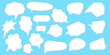 © Cibula - Vector speech cloud, balloon for dialoque, comment flat set, word stickers, textbox