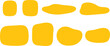 © john - Abstract Yellow Shapes A Collection of Rounded Rectangles, Squares, and Organic Forms