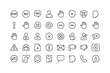 © ALI - Modern alert and restriction line icons for web and mobile application design