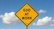 © Andres Mejia - God at work sign warning of spiritual activity