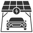 © RiskiAyu - Solar Carport Glyph Icon