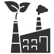 © RiskiAyu - Green Factory Glyph Icon