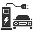 © RiskiAyu - Charging Station Glyph Icon