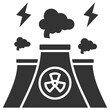© RiskiAyu - Nuclear Power Glyph Icon