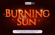 © Axelzonecreative - burning sun text effect editable eps cc