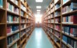 © Noah - Abstract blurred public library interior space. blurry room with bookshelves by defocused effect. use for background or backdrop in business or education concepts. High quality. High quality