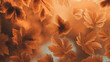 © Shahazadi - A close up view of many orange leaves floating in a liquid with a blurry background effect present here