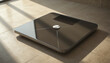 © Pungkas - Modern sleek digital bathroom scale in natural sunlight on tiled floor