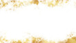 © Hasibul - elegant golden abstract texture sparkle splatter border on transparent background