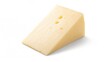 © Emin - Large piece of semi-soft part skim cheese on a white backdrop, protein-rich meal