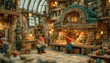 © john - The Christmas toy factory is full of hustle and bustle as the elves race to finish making all the toys for Santa's sleigh. The air is full of excitement and anticipation, with a hint of magic in the a
