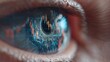 © buraratn - Close-Up of Human Eye with Stock Market Chart Reflection Illustrating Financial Analysis and Economic Insight in a Digital Age
