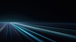 © buraratn - Abstract blue and black background with glowing light streaks creating a sense of speed and movement, ideal for tech or futuristic themes