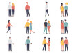 © Miu Studio - Diverse Couples in Various Poses A Vector Illustration of Relationships
