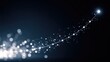 © Sampao - Abstract glowing particles in motion creating a dynamic path with lights, representing technology, innovation, and futuristic concepts in a dark background