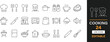 © MDRUHULAMIN - Cooking 24 editable line icons pack. kitchen, chef, food, utensils, cookware, meal, recipe, cuisine, restaurant, kitchenware, gastronomy, culinary and more icons.