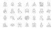 © saidurbd - Hand-drawn vector set of business, web, and food icons, illustrations, and symbols for design