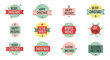 © Vector Stock 4 U - Collection of retro christmas and winter holiday labels, perfect for adding a festive touch
