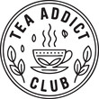 © Shadhin - Tea addict club banner design with vibrant colors and Helvetica font