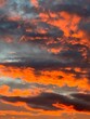 © PiaKristin - sunset sky with orange clouds