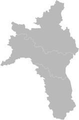  Roscommon, Ireland – administrative vector map with municipal district boundaries (Web Mercator projection, PPT-compatible & fully editable)