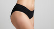 © Viktoriia - Close-up, textured studio shot of a woman's thigh and hip area, showcasing smooth, even skin texture, ideal for representing a successful cellulite smoothing or body contouring treatment.