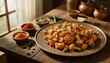 © 현욱 김 - Authentic Indian Aloo Gobi dish with spices and fresh herbs