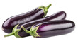 © Shankar - Three fresh eggplants isolated on transparent background in a studio shot