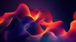 © arisa - abstract red orange blue purple wave background