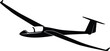© Ummei - Illustrator gliding glider airplane flight soaring aircraft aviation Silhouette vector