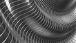 © Cobalt - Silver metal striped pattern background, wavy shiny chrome metallic stripes pattern.