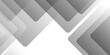 © Alibuss - Abstract minimal geometric white and gray light background design. white transparent material in triangle diamond and squares shapes in random geometric pattern.