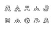 © Gillian - Networking icon set, including network connections, relationships, online networking, community, events, and social network icons. This solid icon collection represents various aspects of