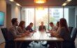 © car - Business office Blurred background meeting room light bokeh education event in company Blurry abstract background of conference room Blur background office modern lobby urban decor emp : Generative AI