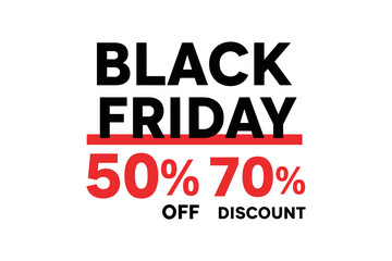  Black friday sale banner with bold text and discounts