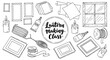 © LOBSTER LARRY - Lantern making diy workshop with decorative supplies in doodle style
