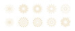 © Design Thinker - Fireworks icon set vector, Abstract festive gold firework decoration art design element best for Christmas, new year, holiday, greeting card, banner, celebration party events. Illustration PNG.