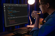 © InfiniteFlow - Software development programming on computer screen for brisk application and program coding