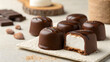 © mh - Close up view of chocolate covered marshmallows on display