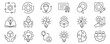 © bouver - Innovation icon set. Containing idea, invention, creativity, concept, startup, agile, prototype, process, visionary and more. Outline icons vector collection.