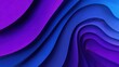 © buraratn - Abstract Waves in Gradient Blue and Purple Tones Creating a Dynamic Visual Flow with Smooth Curves and Layers for Creative Design Use