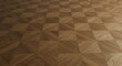 © aminsmart - Detailed close-up of a parquet flooring pattern with light and dark wood tones creating a textured